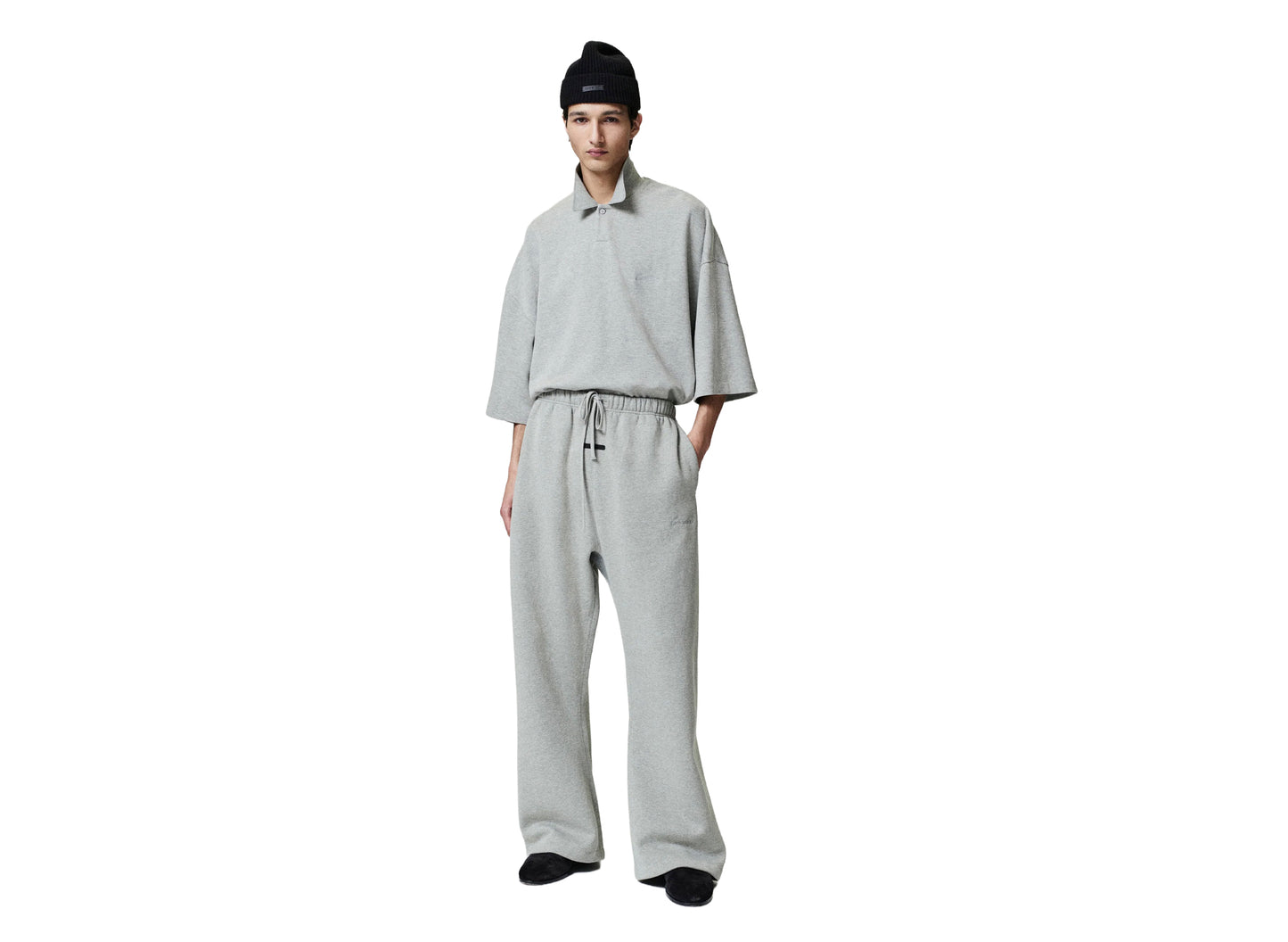 Fear of God Essentials Signature Classic Fit Flare Sweatpant « Concrete Heather »