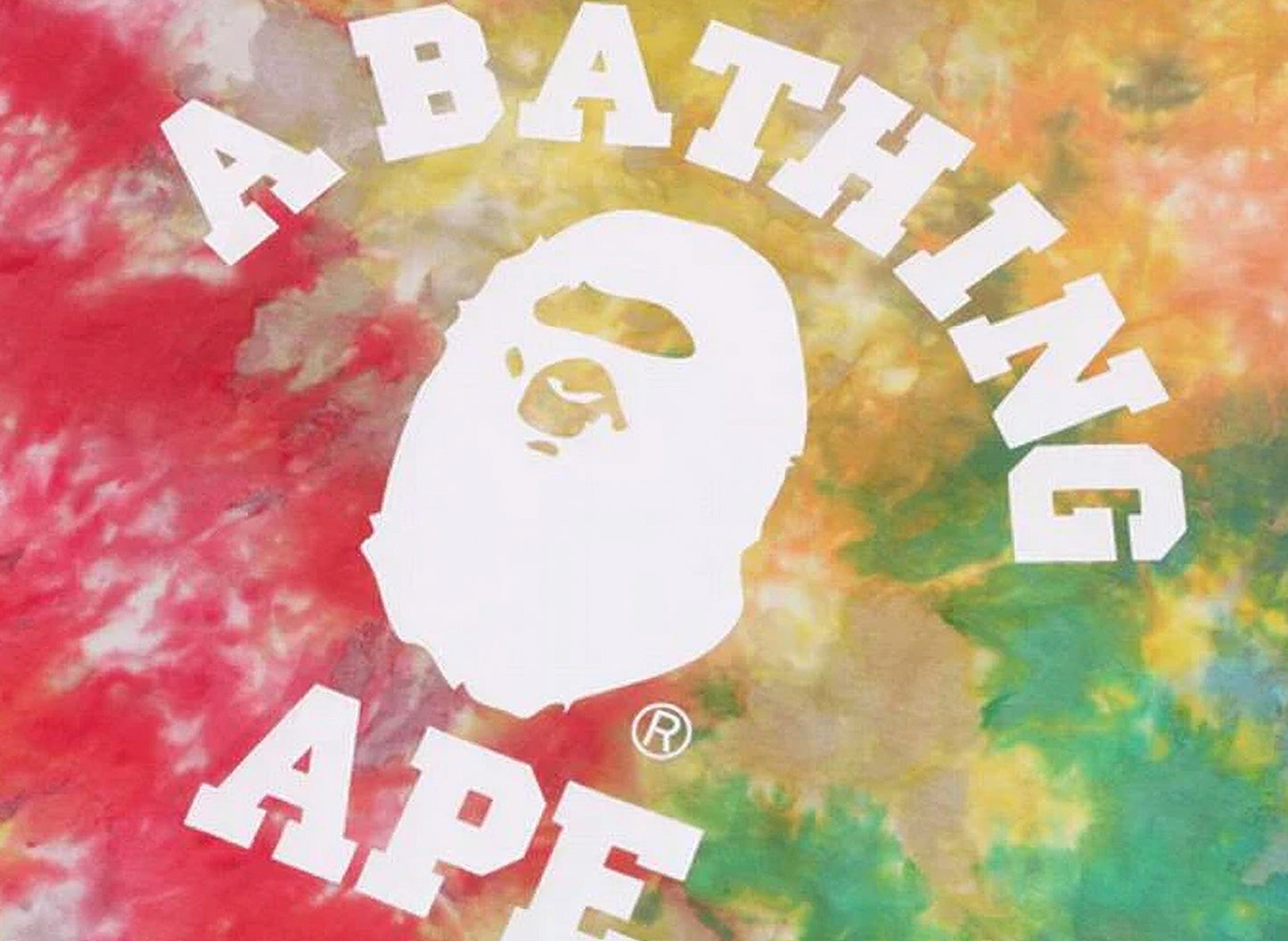 A Bathing Ape Tie Dye College Relaxed Fit Tee