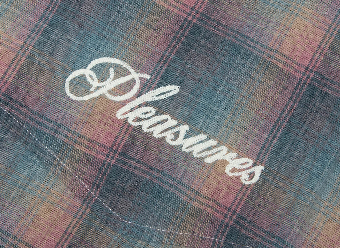 Pleasures Sender Western Button Up in Pink