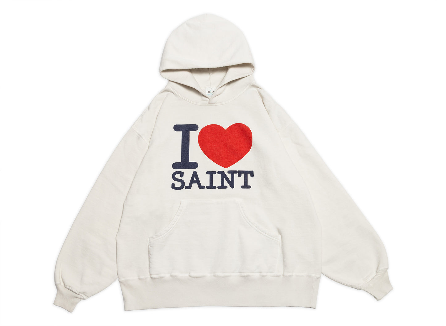 Saint Michael 'I Love Saint' Hoodie in White