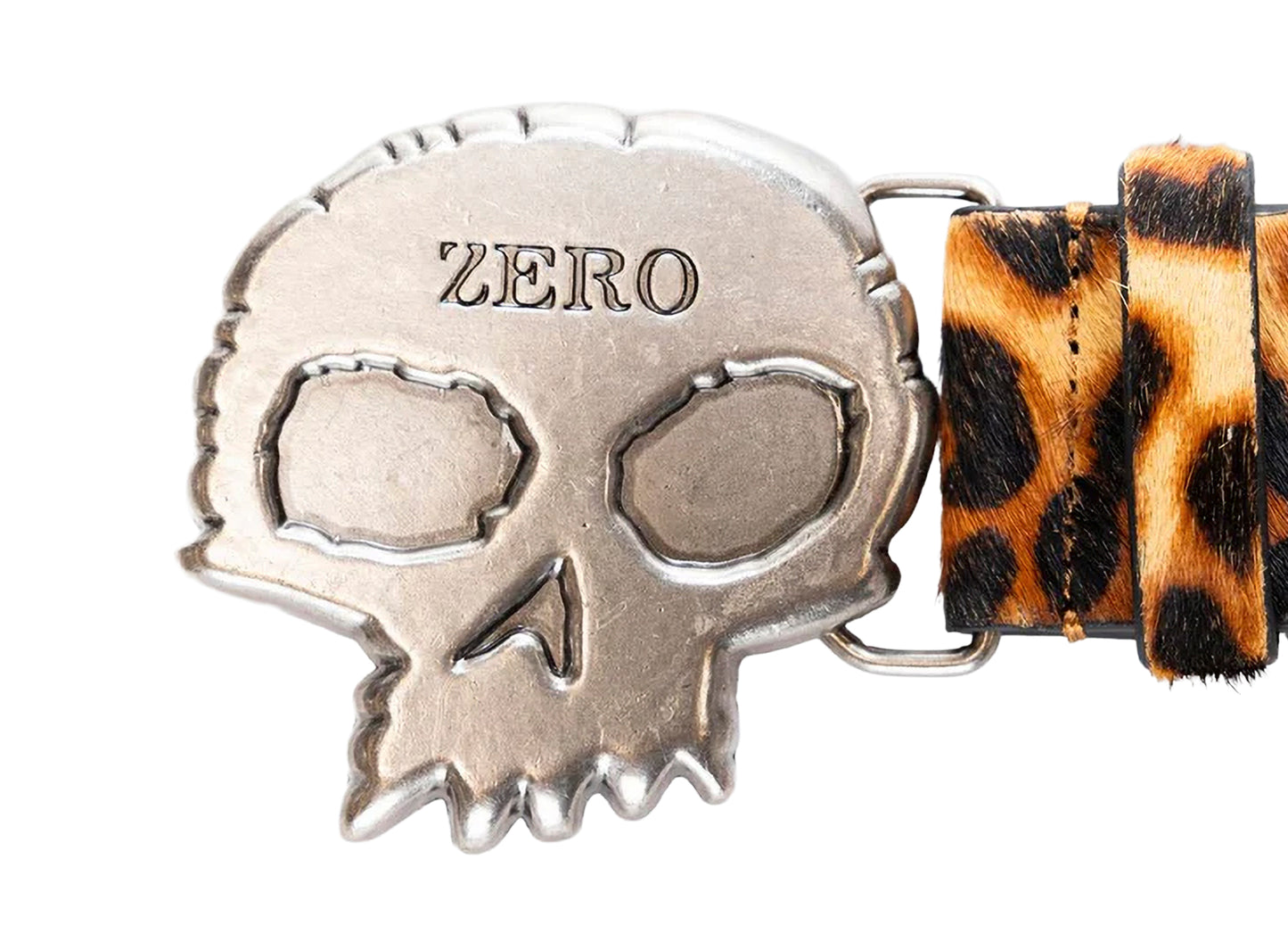 Pleasures x Zero Studded Belt in Leopard