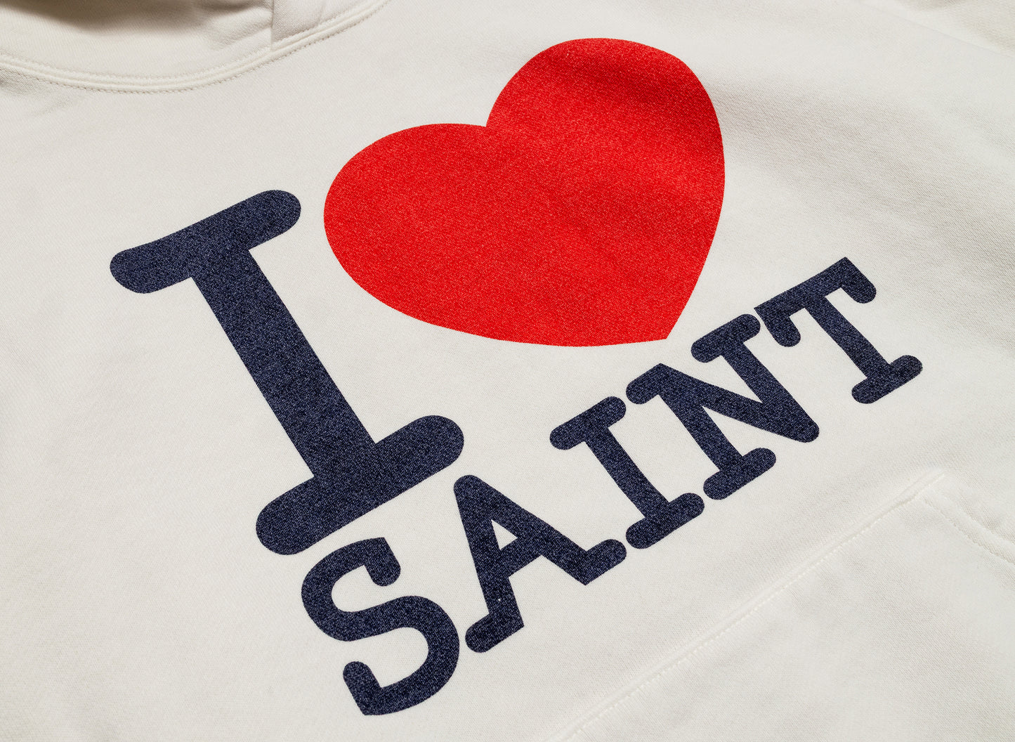 Saint Michael 'I Love Saint' Hoodie in White