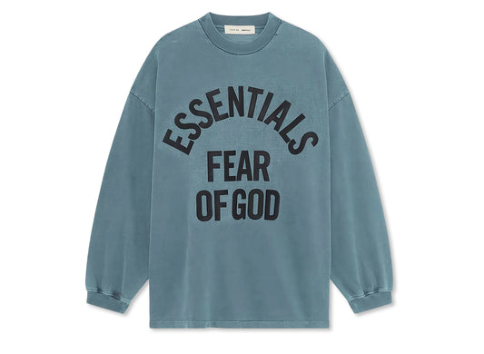 Fear of God Essentials Campus 90's Long Sleeve Tee 'Faded Coastal'