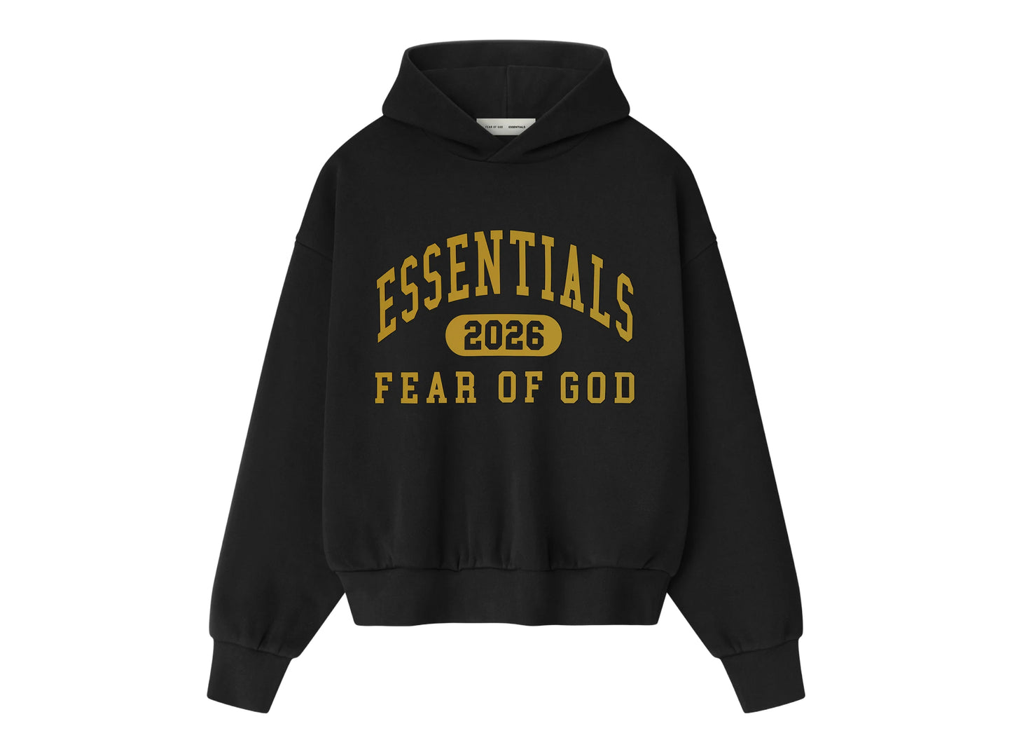 Fear of God Essentials Classic Hoodie 'Vintage Black'