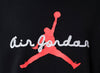 Jordan Brooklyn Fleece Crewneck Sweatshirt in Black / Infrared 23