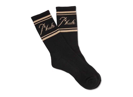 Rhude Script Logo Sock