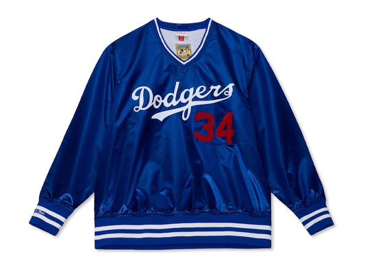 Mitchell & Ness MLB Authentic Pullover Jacket Los Angeles Dodgers 1986 Valenzuela