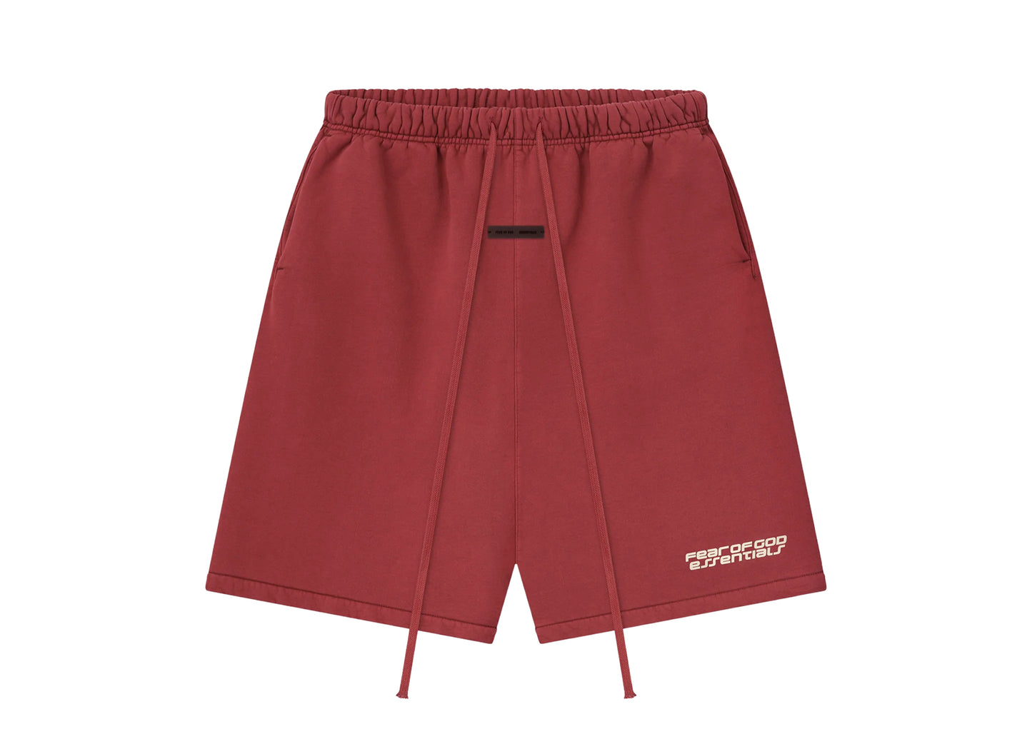 Fear of God Essentials Relaxed Sweatshort 'Crimson'