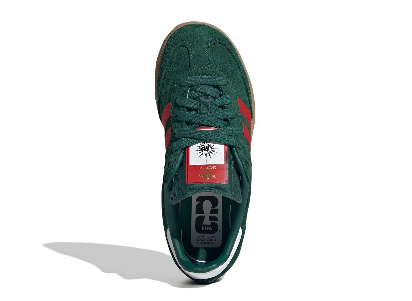adidas Samba OG Shoes - Kids - Team Dark Green / Better Scarlet Red / Gum - 1.5 adidas Samba OG Shoes - Kids - Team Dark Green / Better Scarlet Red / Gum - 1.5