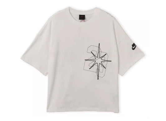 Jordan Black Cat Star Short-Sleeve T-Shirt in White
