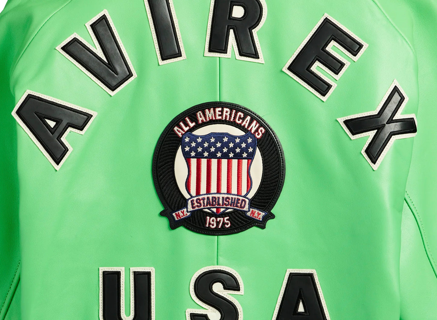 Avirex Fashion Icon Jacket in Lime Green