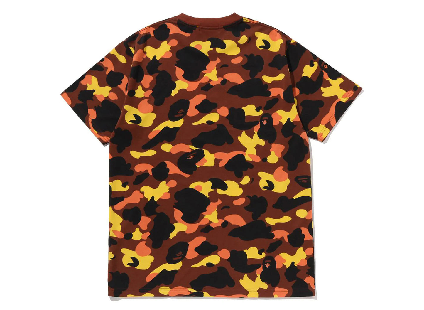 A Bathing Ape 1st Camo BAPE Rhinestone Tee in Orange