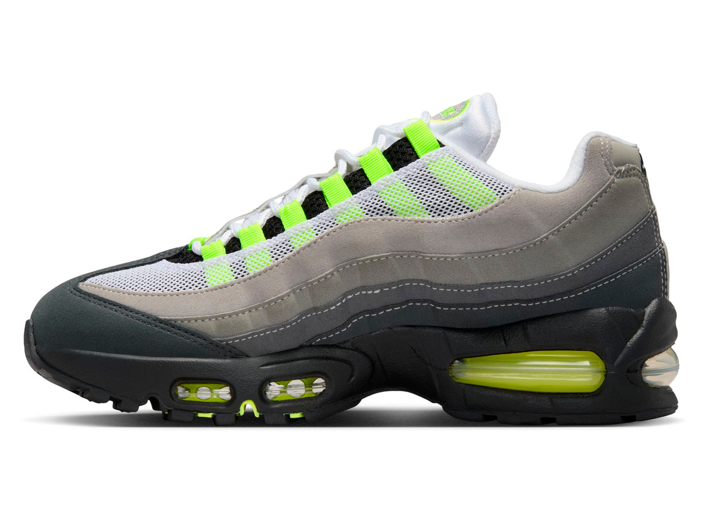 Women's Nike Air Max 95 Big Bubble in Black / Neon Yellow