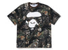A Bathing Ape Tree Edge Camo Ape Face Relaxed Fit Tee in Brown
