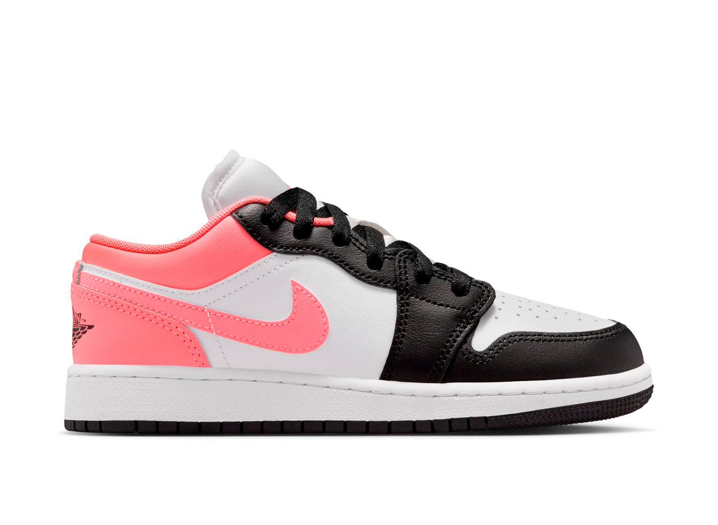 GS Air Jordan 1 Low in Black / Pink Gaze