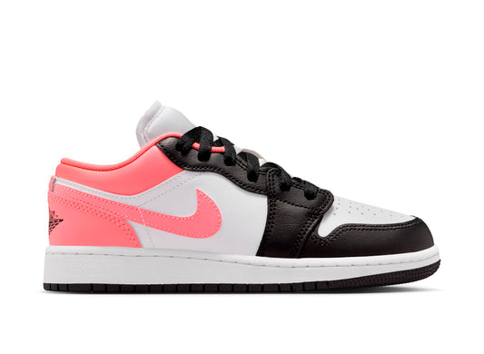 GS Air Jordan 1 Low in Black / Pink Gaze