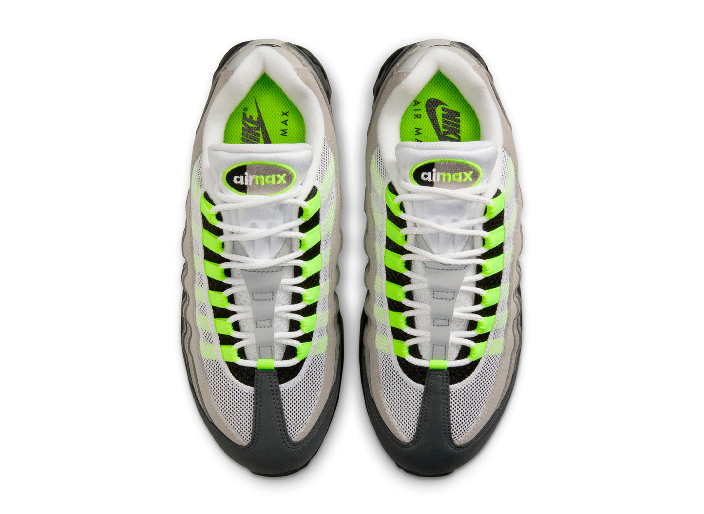Women's Nike Air Max 95 Big Bubble in Black / Neon Yellow