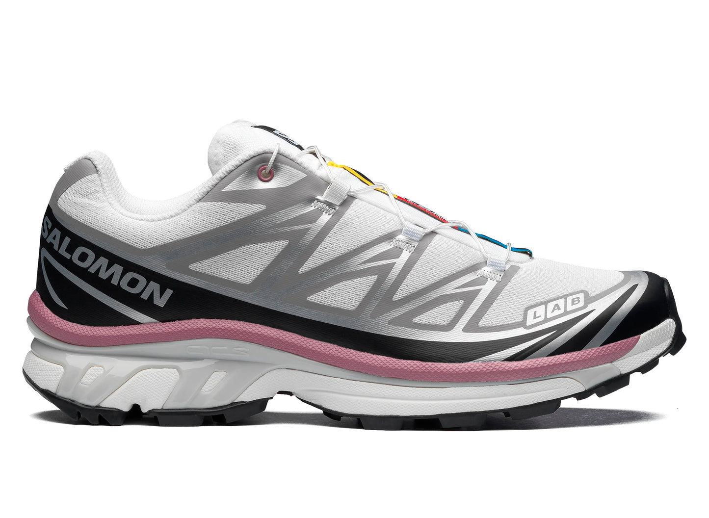 Salomon XT-6 in White / Black / Dusky Orchid