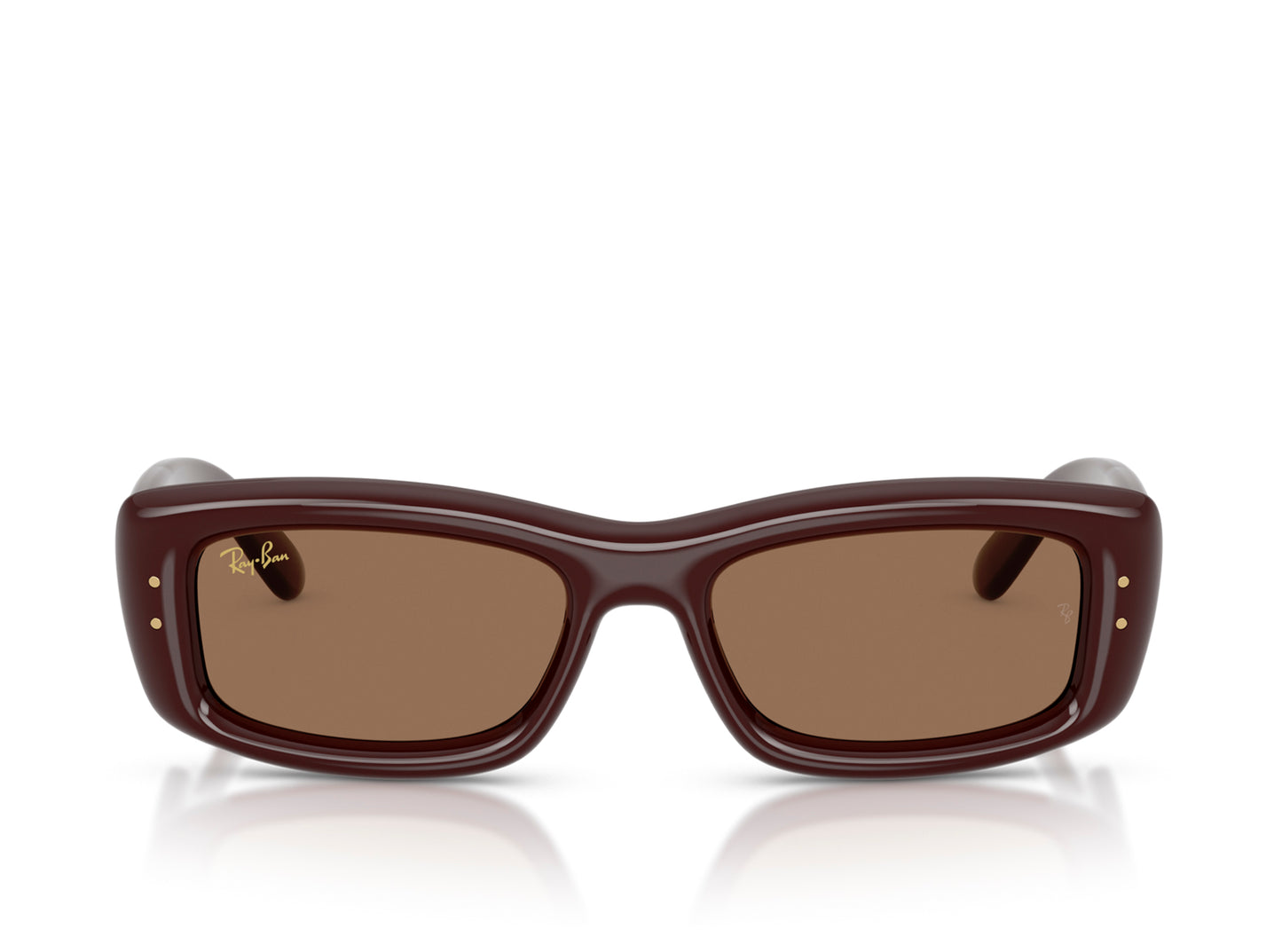 Ray Ban A$AP Rocky Kiliane Puffer Sunglasses in Transparent Dark Brown w/ Dark Brown
