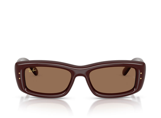 Ray Ban A$AP Rocky Kiliane Puffer Sunglasses in Transparent Dark Brown w/ Dark Brown