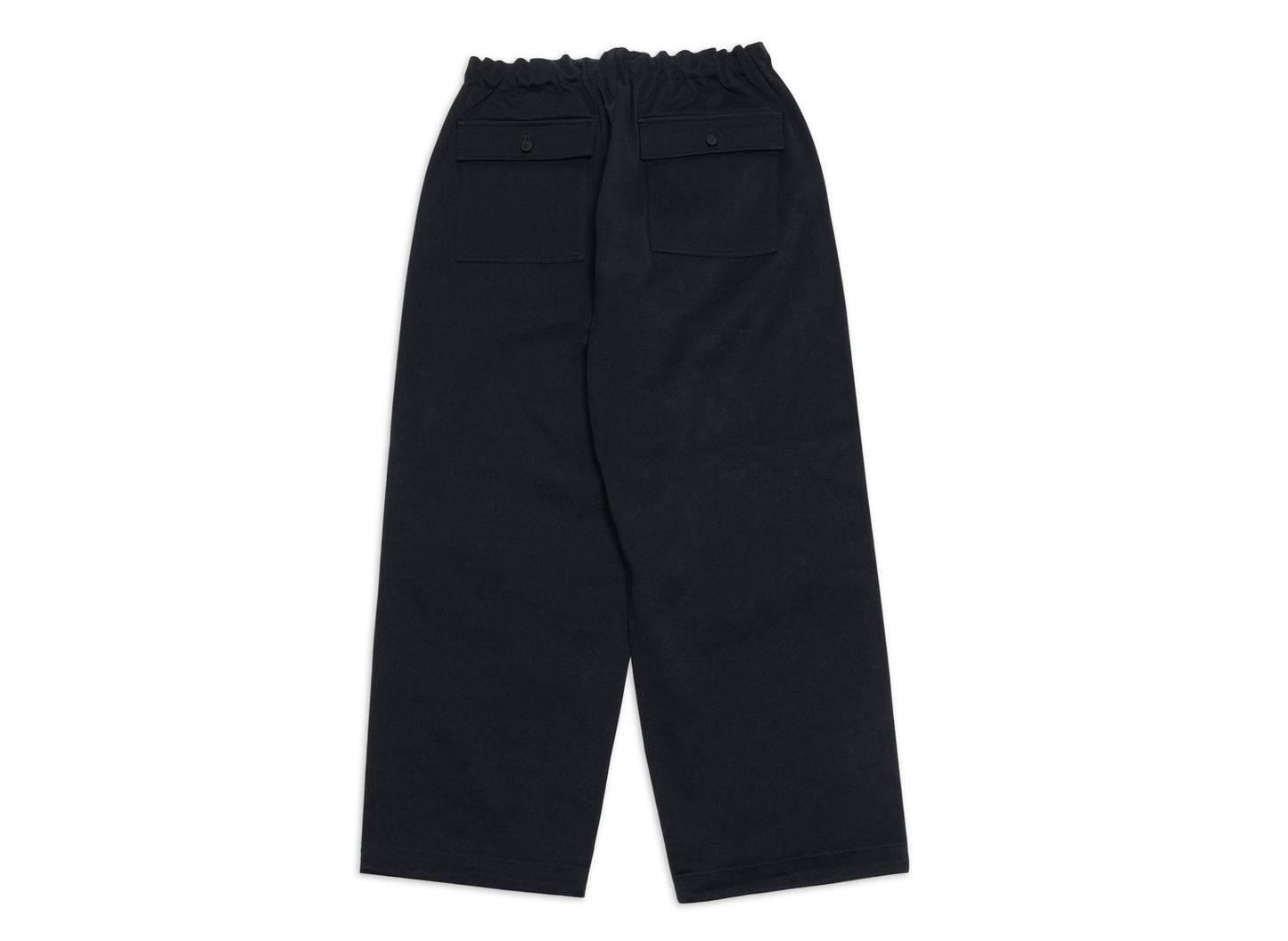 パンツ CDG POLYESTER TWILL PANTS Polyester Twill Garment Treated Wide Leg Pants by Comme des