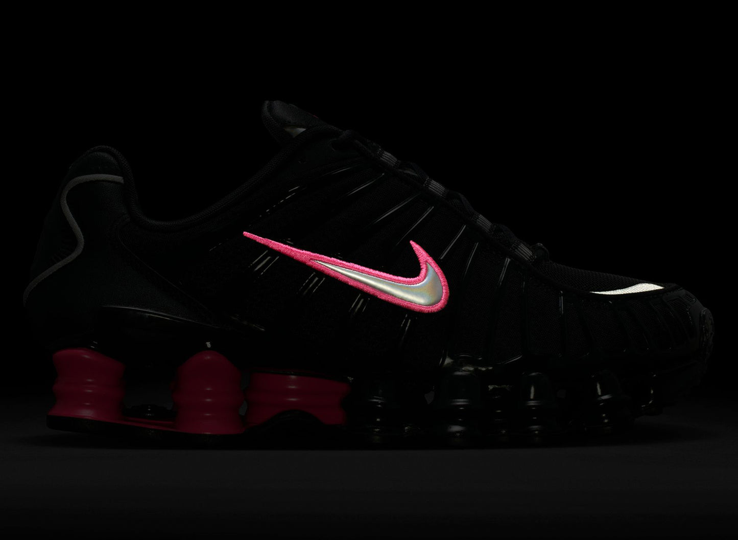 Women's Nike Shox TL in Off Noir / Hyper Pink