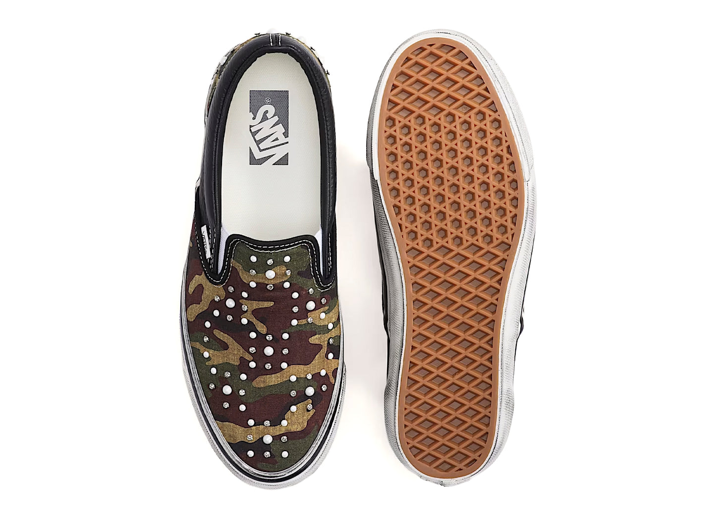 Vans LX Classic Slip-On 98 Pearlized in Camo / Black