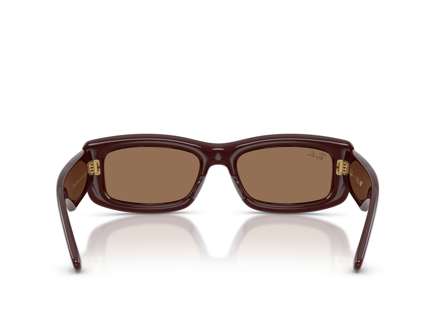 Ray Ban A$AP Rocky Kiliane Puffer Sunglasses in Transparent Dark Brown w/ Dark Brown