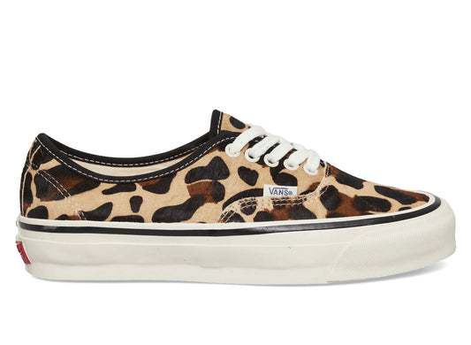 Vans LX Authentic 44 Pony Hair in Marshmallow / Leopard Orange