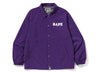 A Bathing Ape College Coach Jacket in Purple