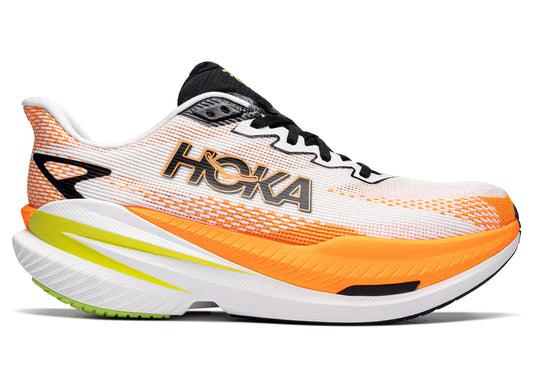 Hoka Mach X 3 'White / Neon Tangerine'