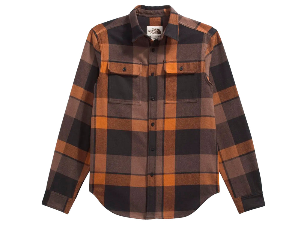 The North Face Arroyo Flannel Shirt in Plaid Burnt Orange