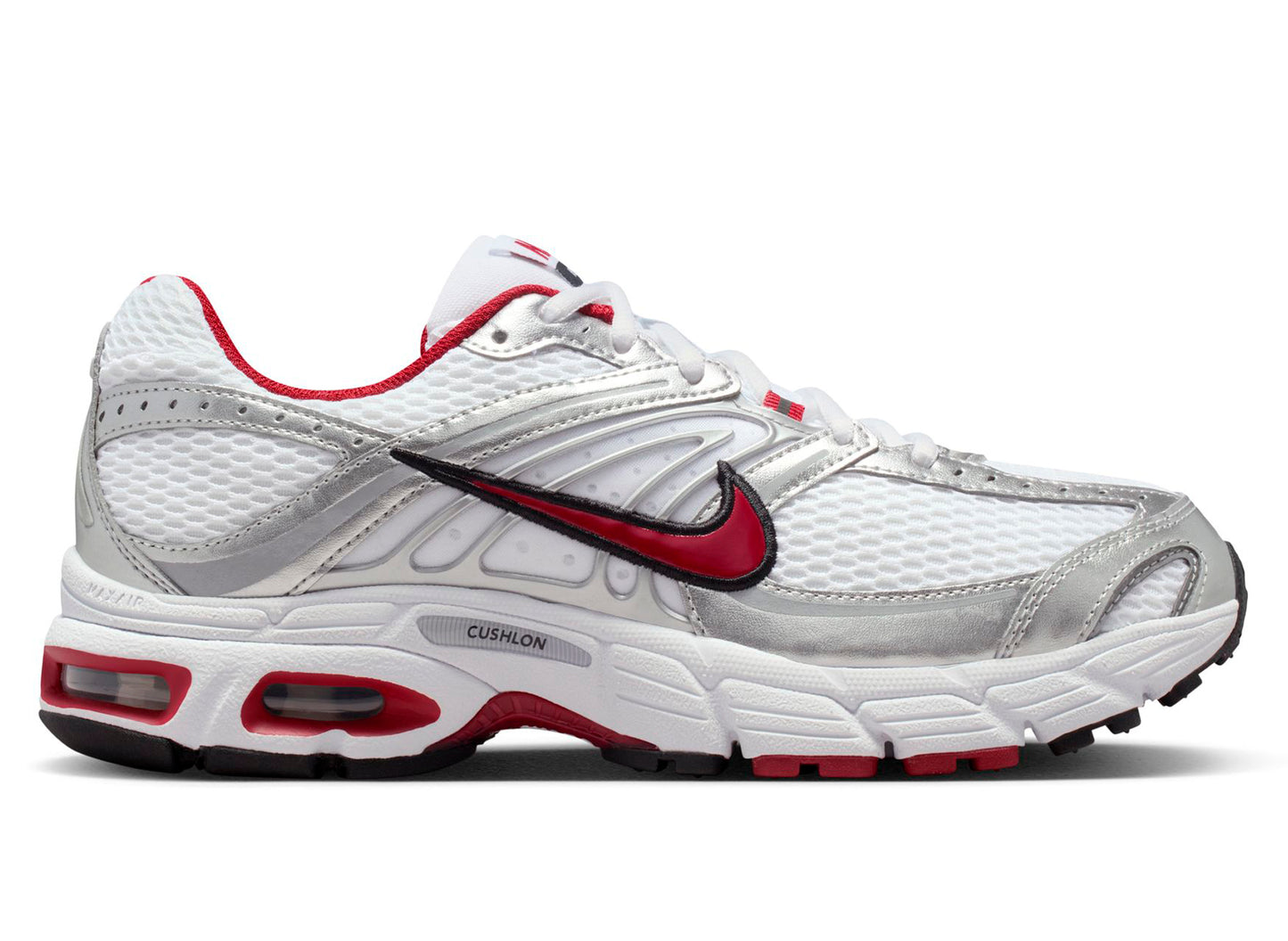 Women's Nike Air Max Moto 2K in White / Team Crimson