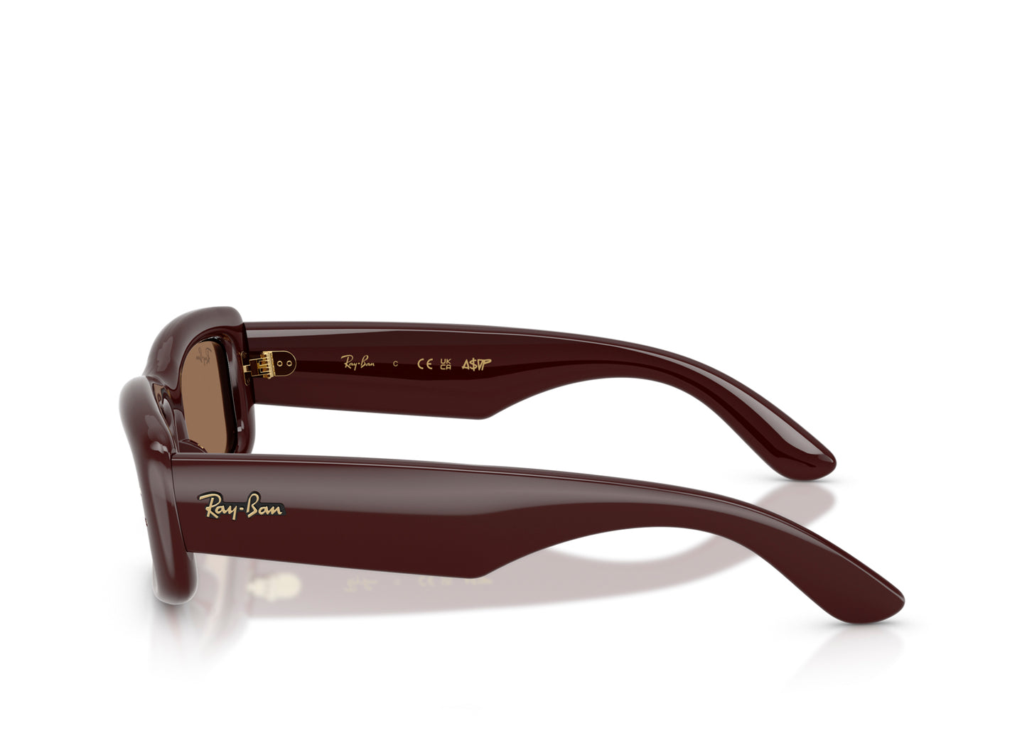 Ray Ban A$AP Rocky Kiliane Puffer Sunglasses in Transparent Dark Brown w/ Dark Brown