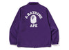 A Bathing Ape College Coach Jacket in Purple