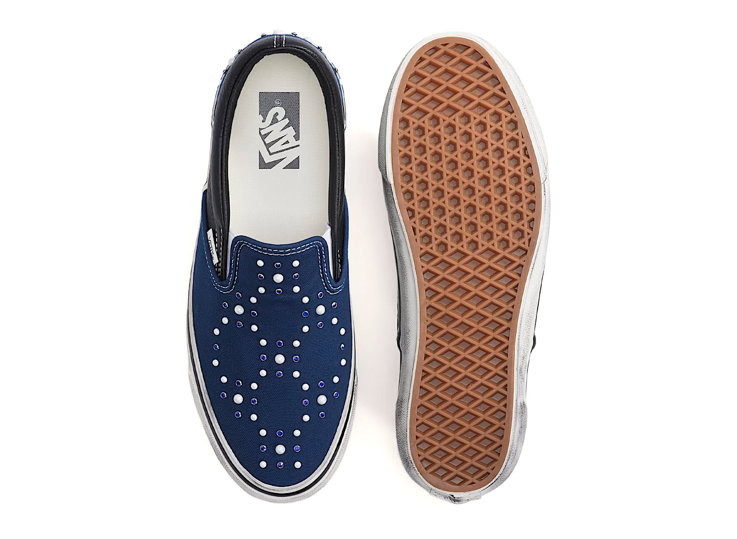 Vans LX Classic Slip-On 98 Pearlized in Indigo
