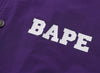 A Bathing Ape College Coach Jacket in Purple