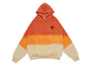 Warren Lotas Five Guns Dip Dye Hoodie in Tan Orange Gradient