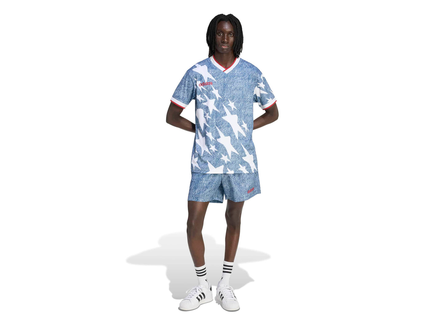 Adidas Denim Graphic Shorts