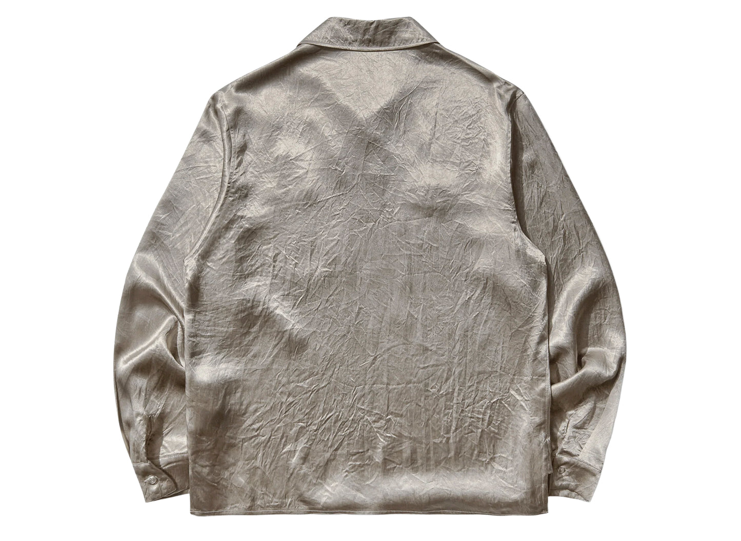 Umbro Satin Enfield Shirt in Silver Pearl