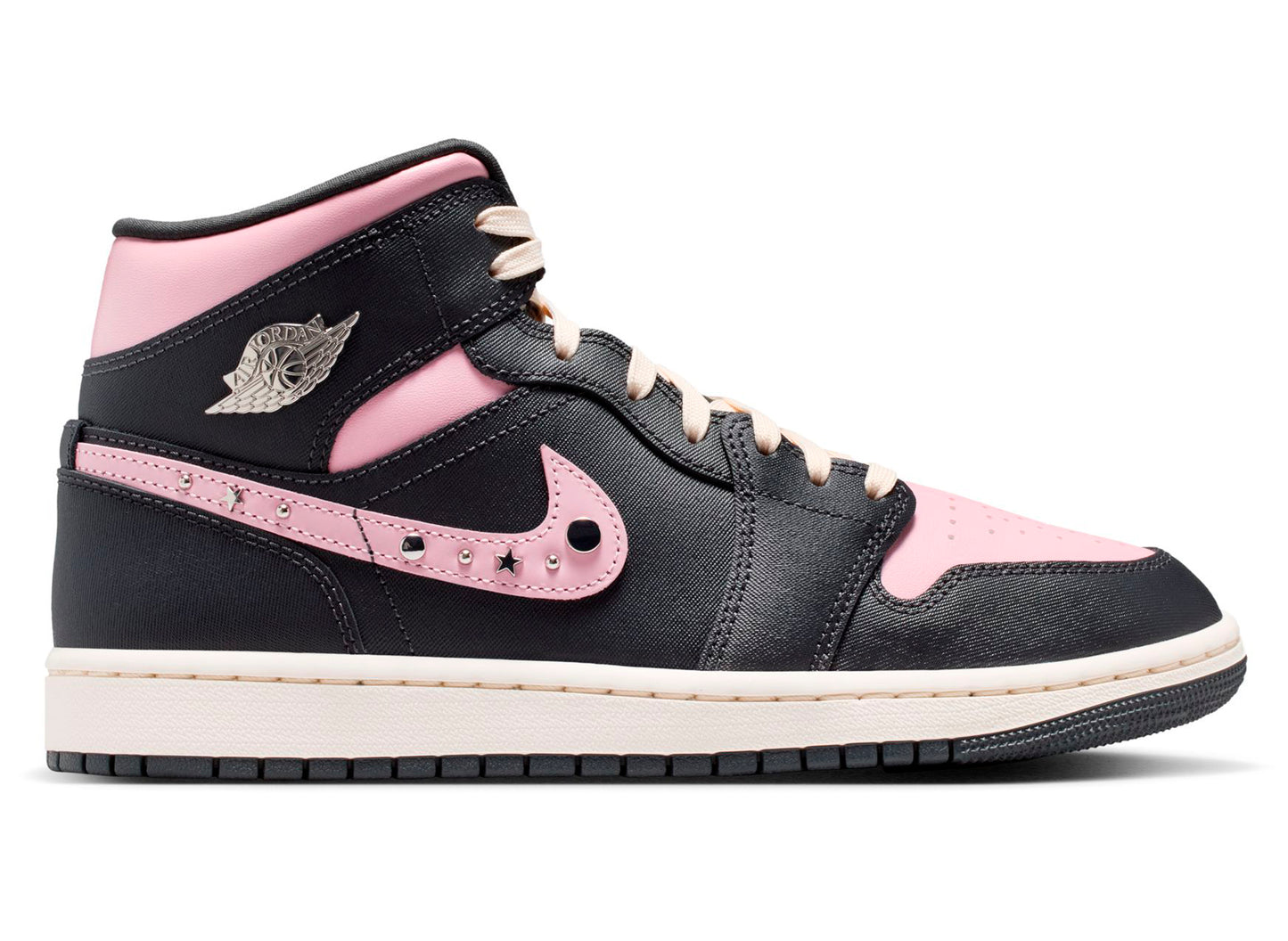 Women's Air Jordan 1 Mid SE in Anthracite / Metallic Silver