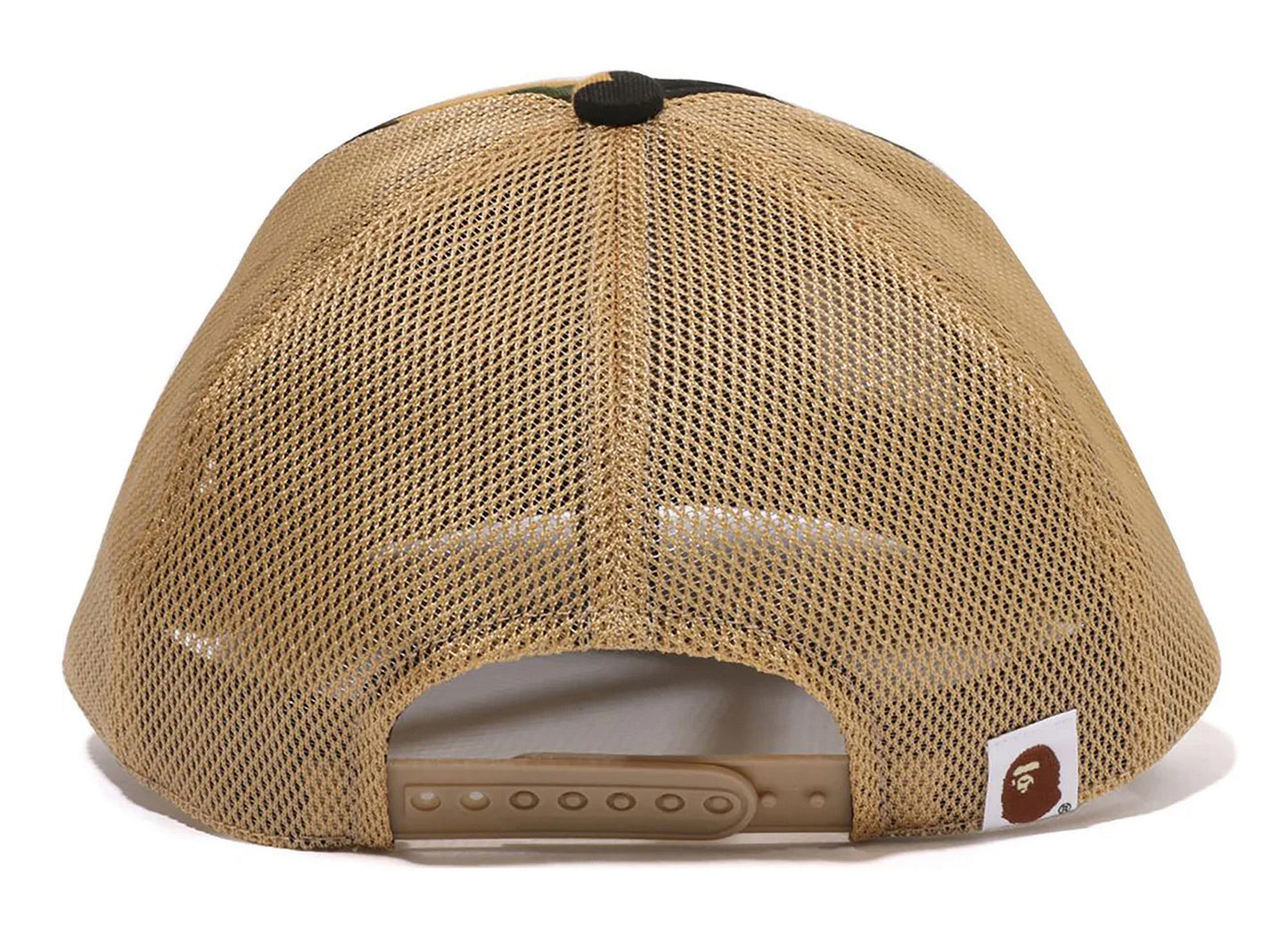 A Bathing Ape 1st Camo College Mesh Cap in Yellow