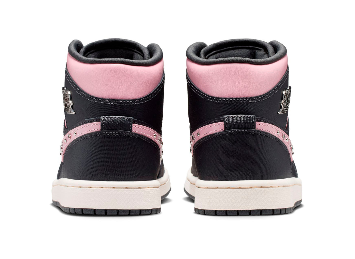 Women's Air Jordan 1 Mid SE in Anthracite / Metallic Silver