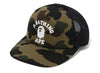 A Bathing Ape 1st Camo College Mesh Cap in Green