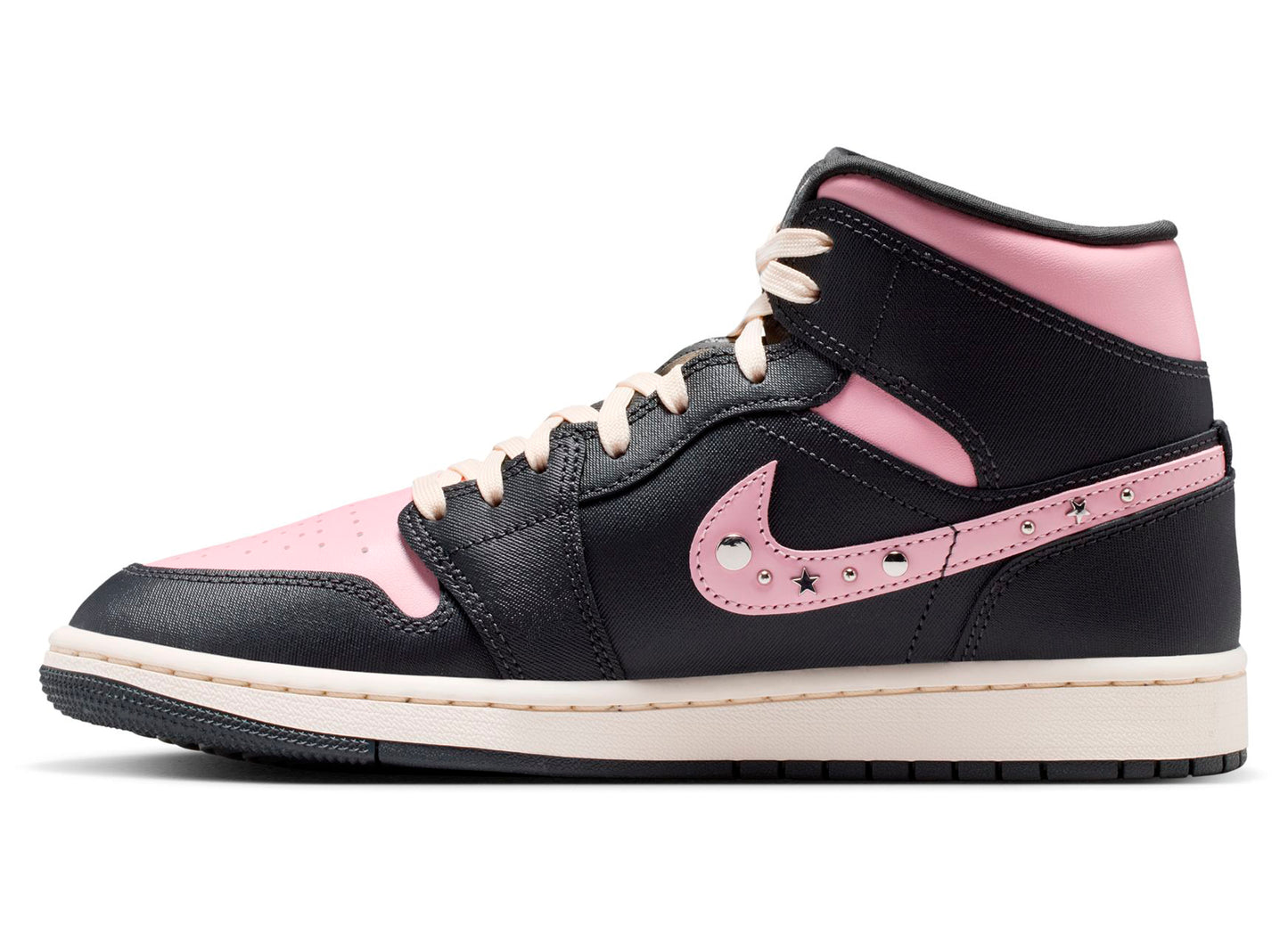 Women's Air Jordan 1 Mid SE in Anthracite / Metallic Silver