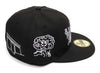 New Era Mora 59Fifty Fitted Hat in Black and White