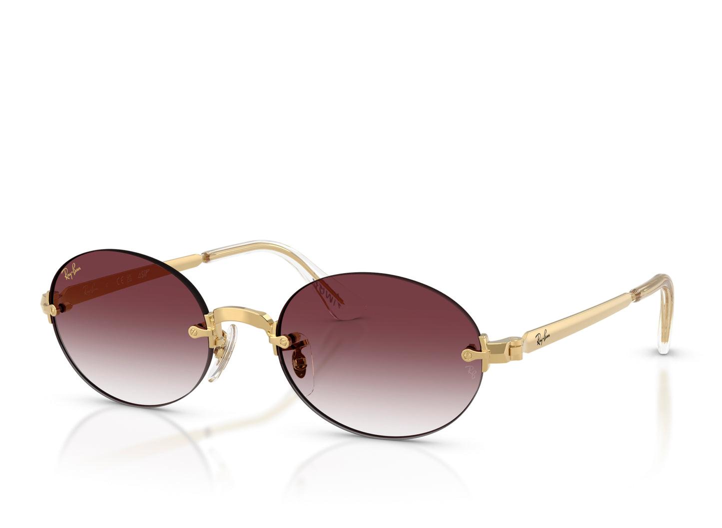 Ray Ban x A$ap Rocky Arista Frame with Clear Gradient Dark Violet Lenses