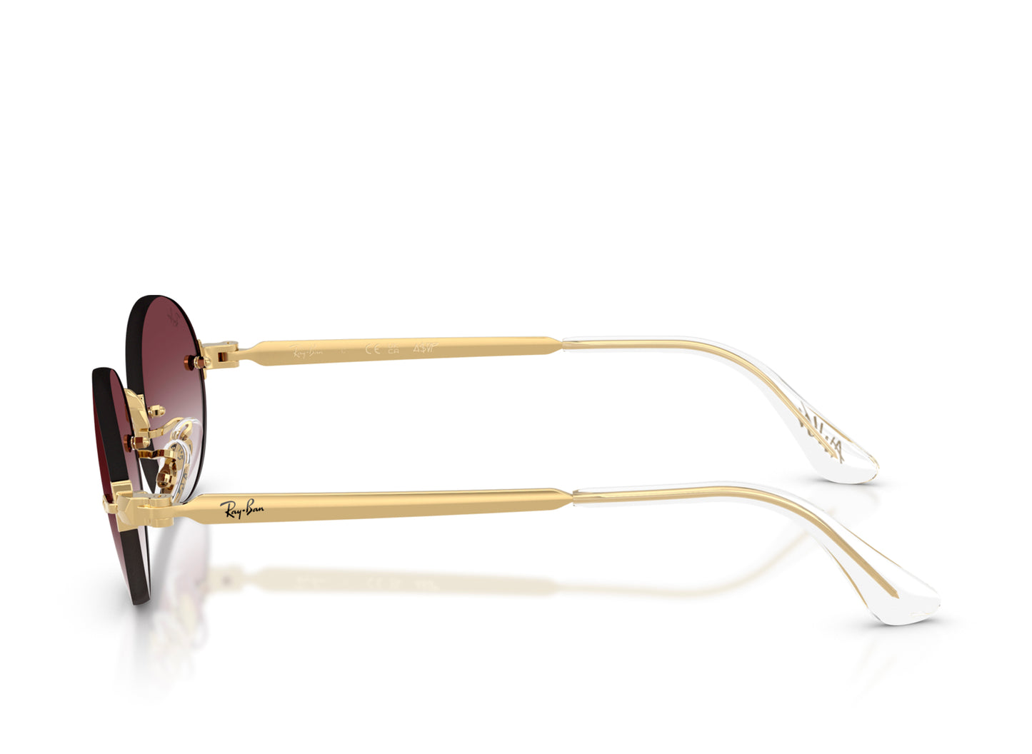 Ray Ban x A$ap Rocky Arista Frame with Clear Gradient Dark Violet Lenses