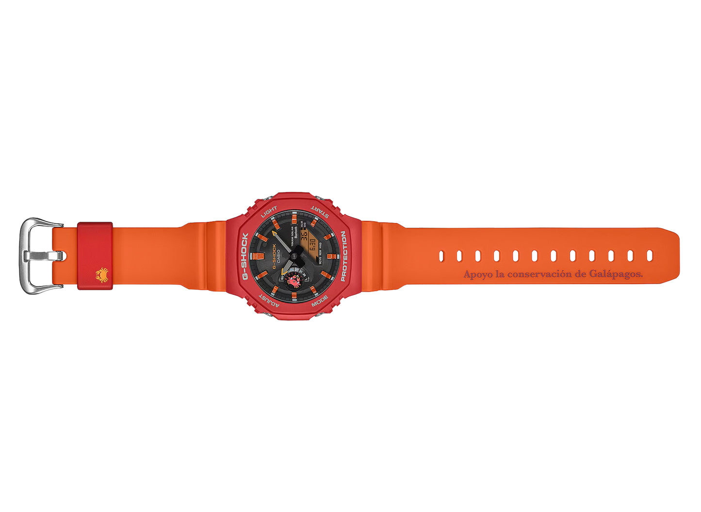 Casio G-Shock 2100 Series GAB2100DF-4A Watch 'Charles Darwin Foundation' in Orange