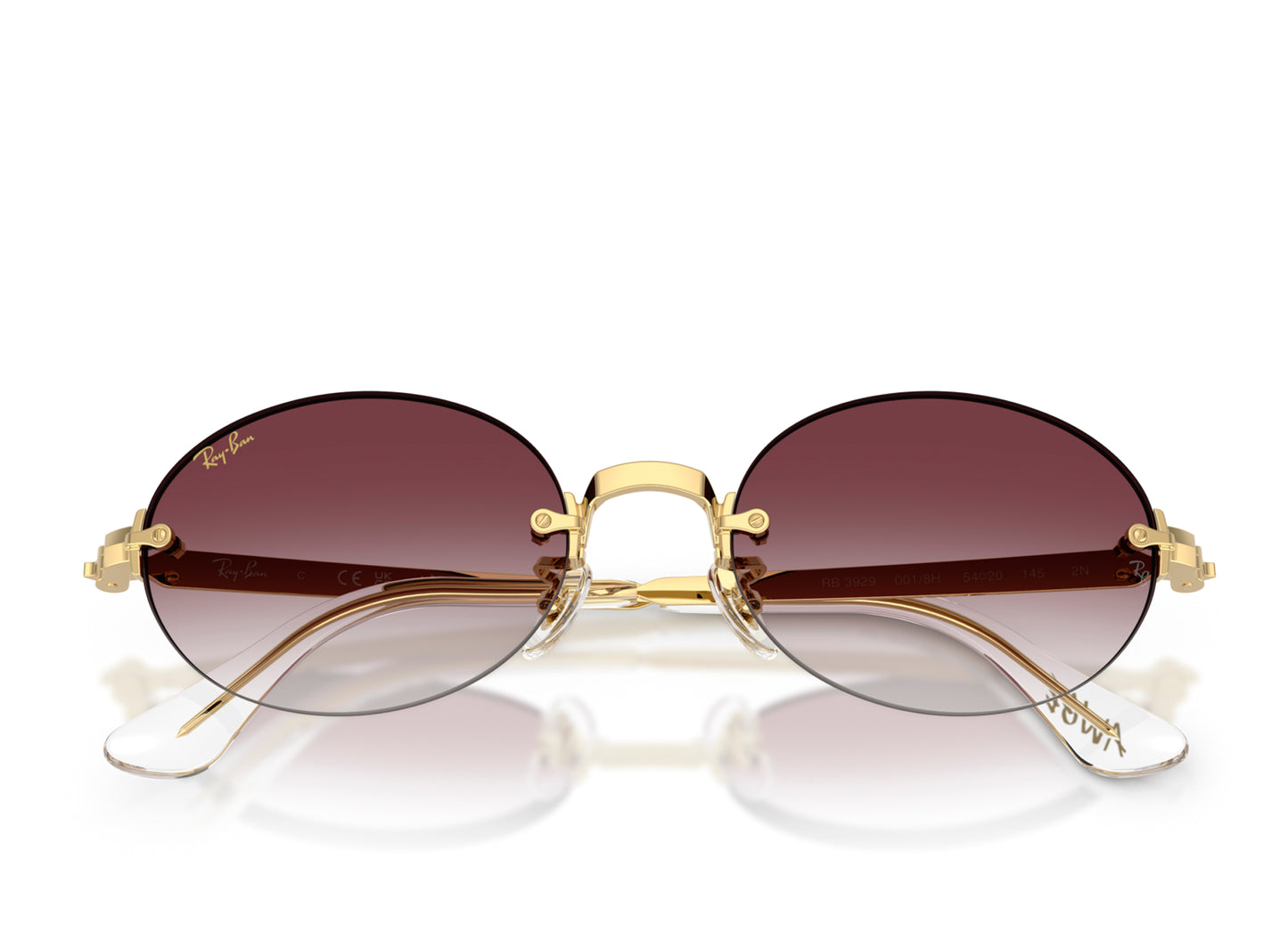 Ray Ban x A$ap Rocky Arista Frame with Clear Gradient Dark Violet Lenses